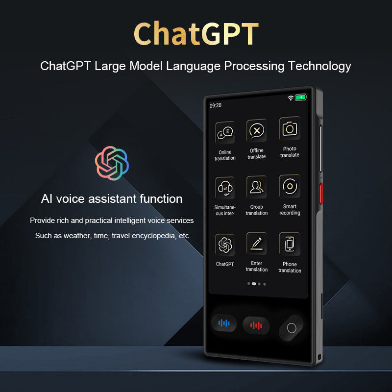 S35 AI Voice Smart Translator 4inch Portable ChatGPT Photo Scan Offline ...