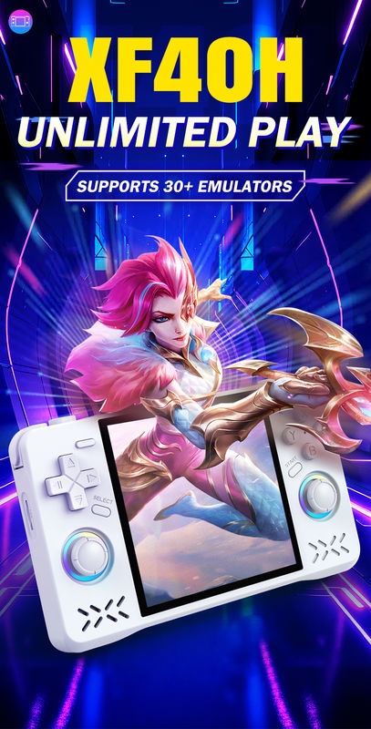 XF40H Retro Handheld Video Game Console 4 Inch IPS Screen Klasik ...