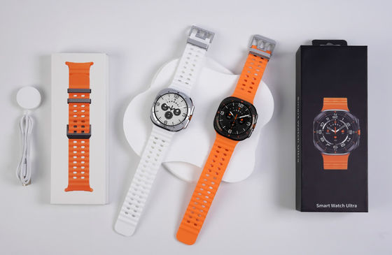 AMOLED W7 Ultra Rugged Wireless Charging Smart Watch 3D Menu Ai Dail SOS Function