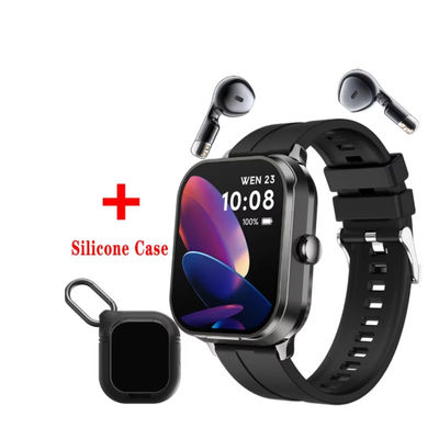 TWS Wireless D8Pro Blood Pressure Outdoor Smart Watch Amoled Display 2 In 1