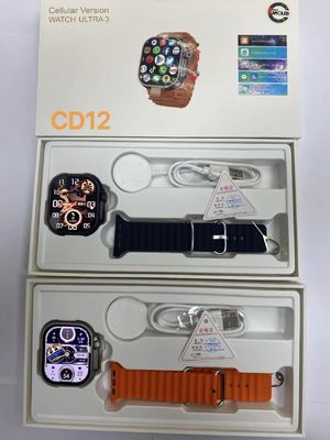 CD12 4G LTE Smart Watch with Rotating Camera and Touch Zoom Waterproof Amoled Display 2000mA Battery