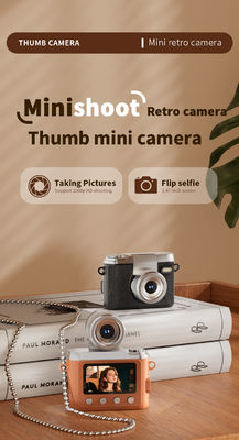Y7000 Mini Camera con schermo HD 1080P 180° Rotation Portable Retro Ultra Compact Mini Camera